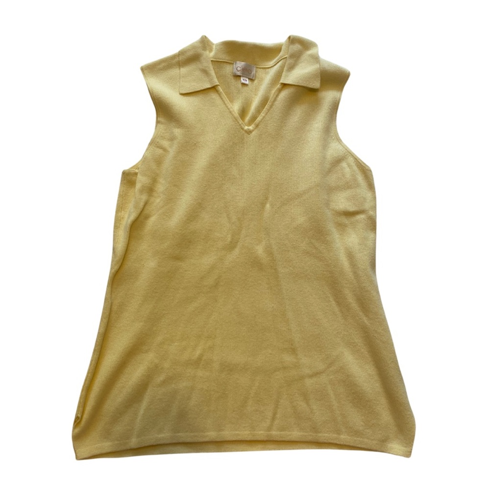 Cleo Women's Yellow Sleeveless Top